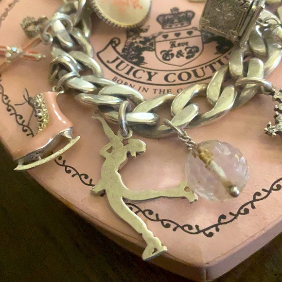 Juicy Couture Winter Wonderland Silver Charm bracelet Limited Edition 2005 Y2K - Picture 7 of 11